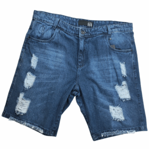 Bermuda Jeans Plus Size - DK 220 - Longa - com abanhado