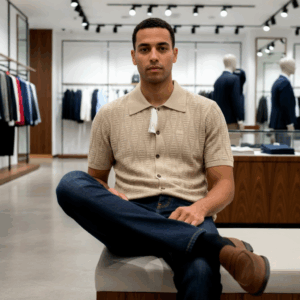 Camisa de Botão em Tricot - ZR
