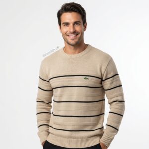 Suéter - La - Sand Striped – O Clássico da Elegância Masculina