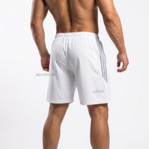 Bermuda Branca Esportiva Classic – Estilo 3 Listras