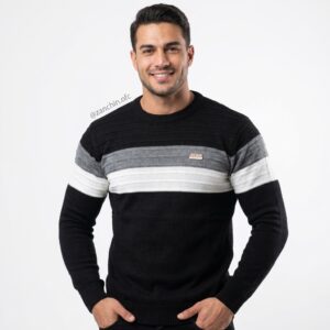 Suéter Masculino HB em Tricot Trabalhado – Conforto Térmico e Durabilidade