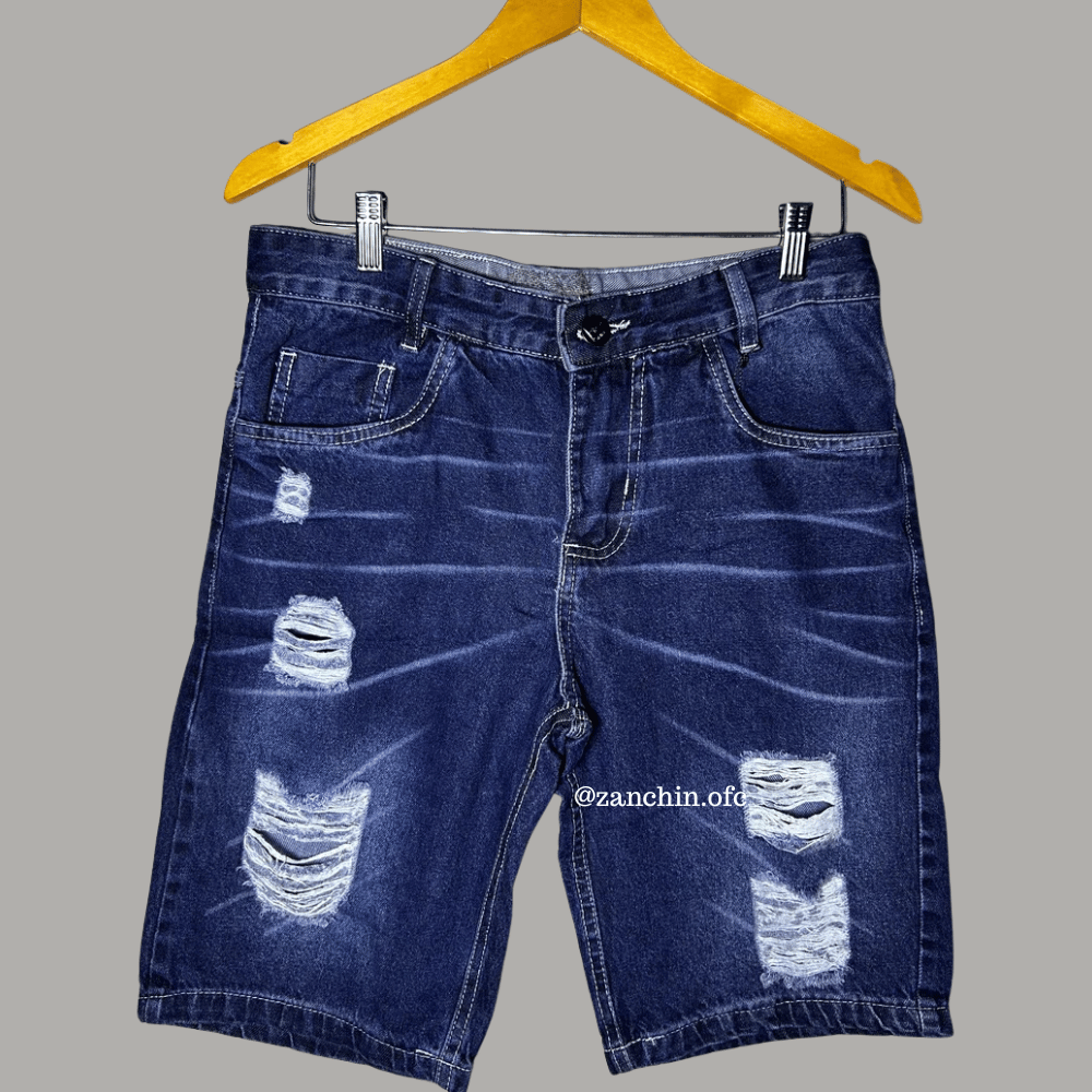 Bermuda Jeans Destroyed Masculina Ref 22
