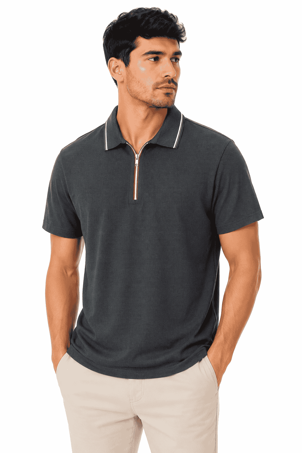 Camisa Polo Masculina Tecnológica com Zíper - Imagem 2